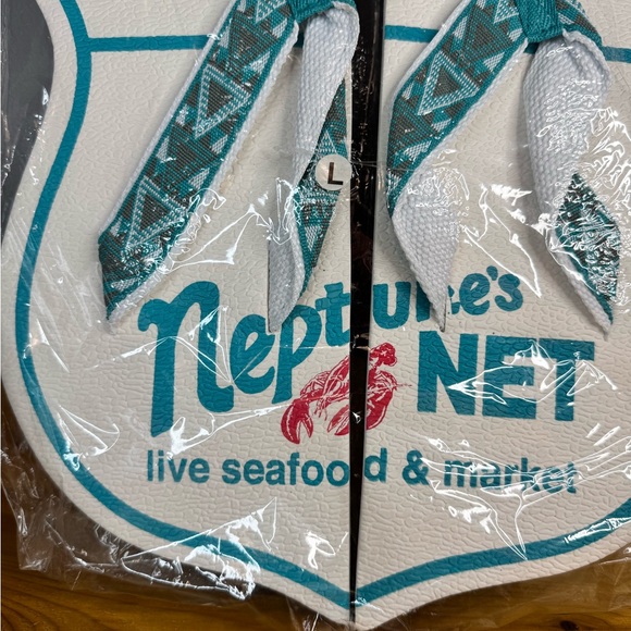 Neptune's Net California Restaurant OfficialFlip-Flops Men Size 9-11 (L) - Picture 2 of 5